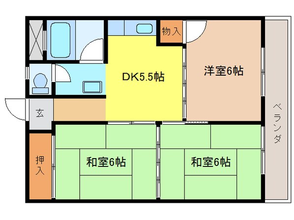 メゾンコメショーの物件間取画像